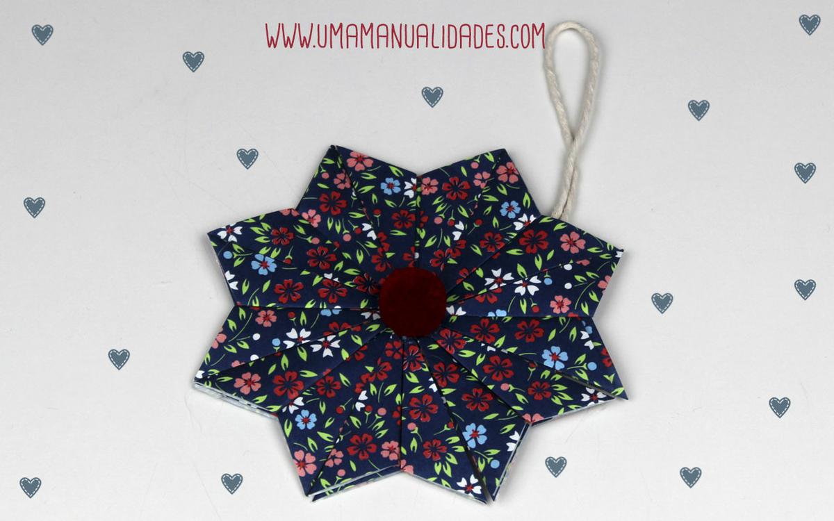 adorno navideño de papel