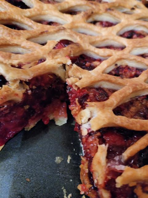 pastel de arándanos rojos 07