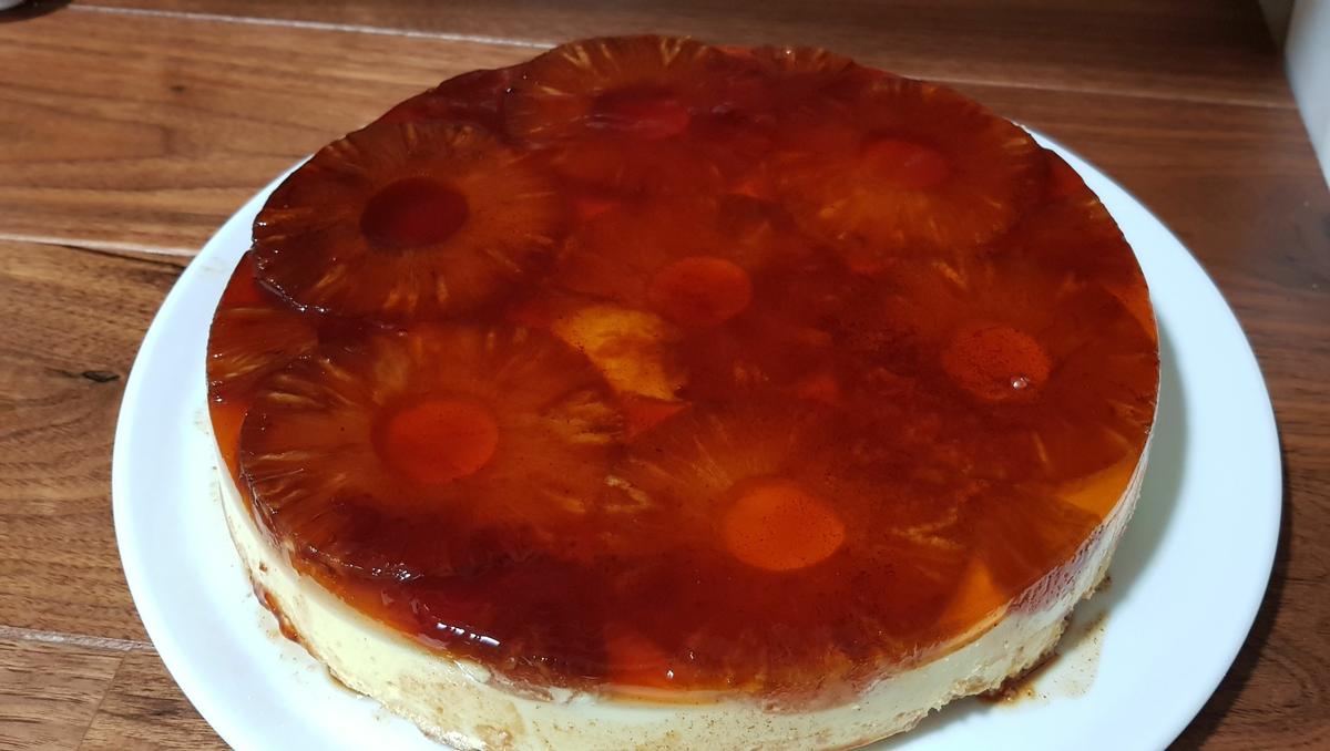 Tarta fresca de piña