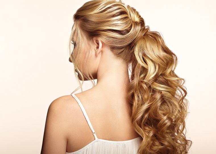 Peinados con ondas cola de caballo