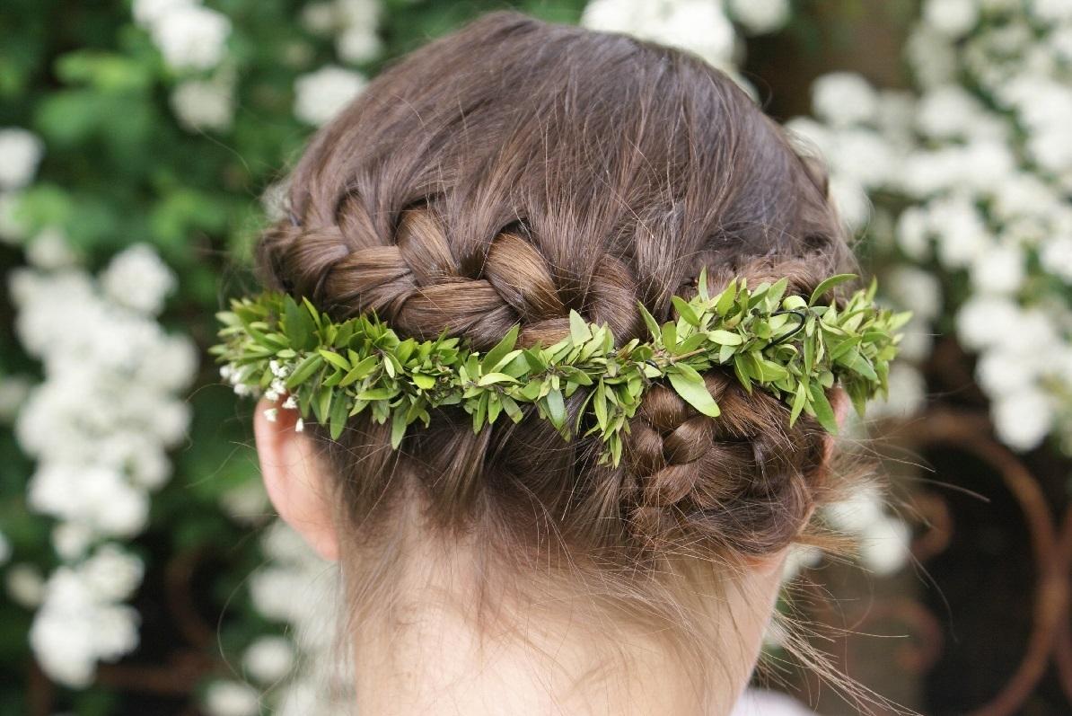 Peinados de comunión con trenza