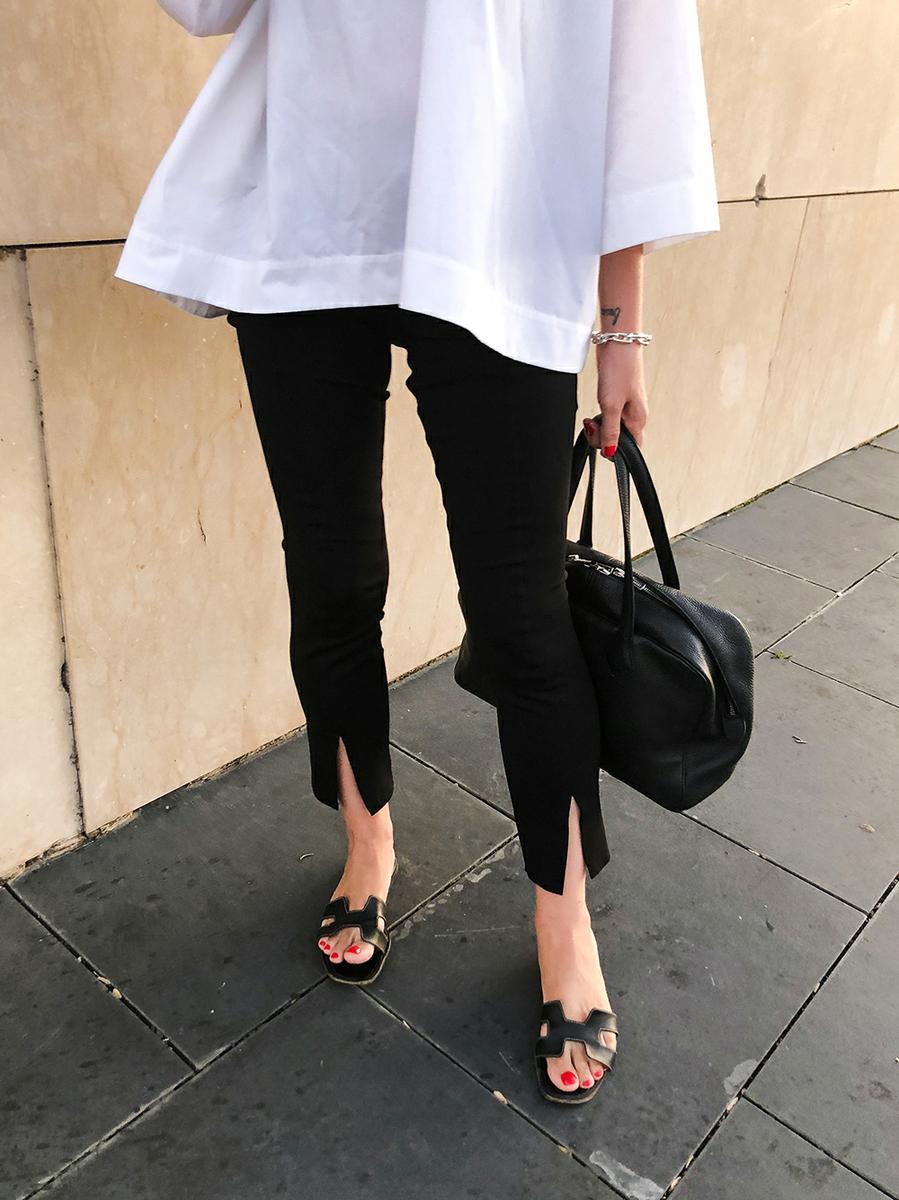 Trini | The Row leggings Balenciaga top