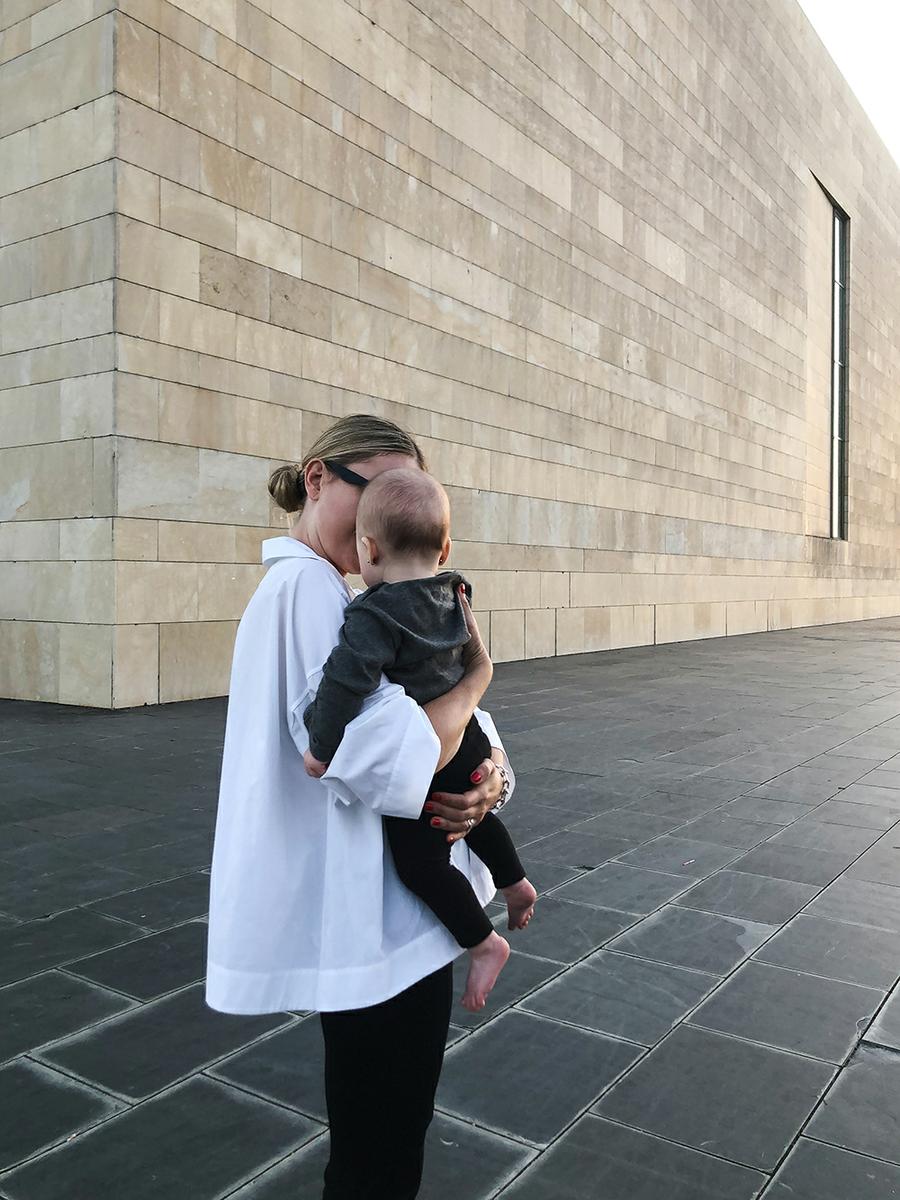 Trini | The Row leggings Balenciaga top