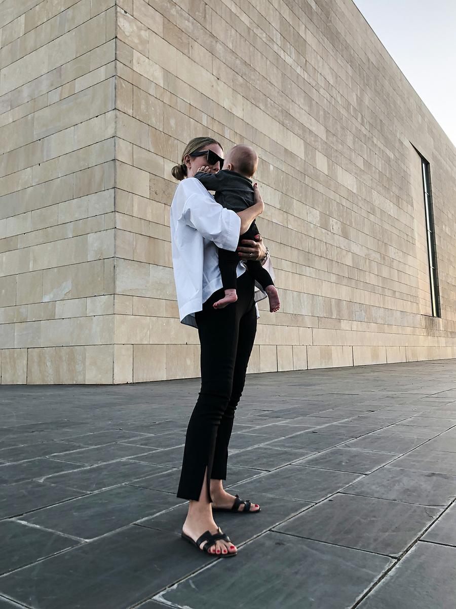 Trini | The Row leggings Balenciaga top