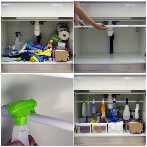 aprovechar el mueble bajo el fregadero V