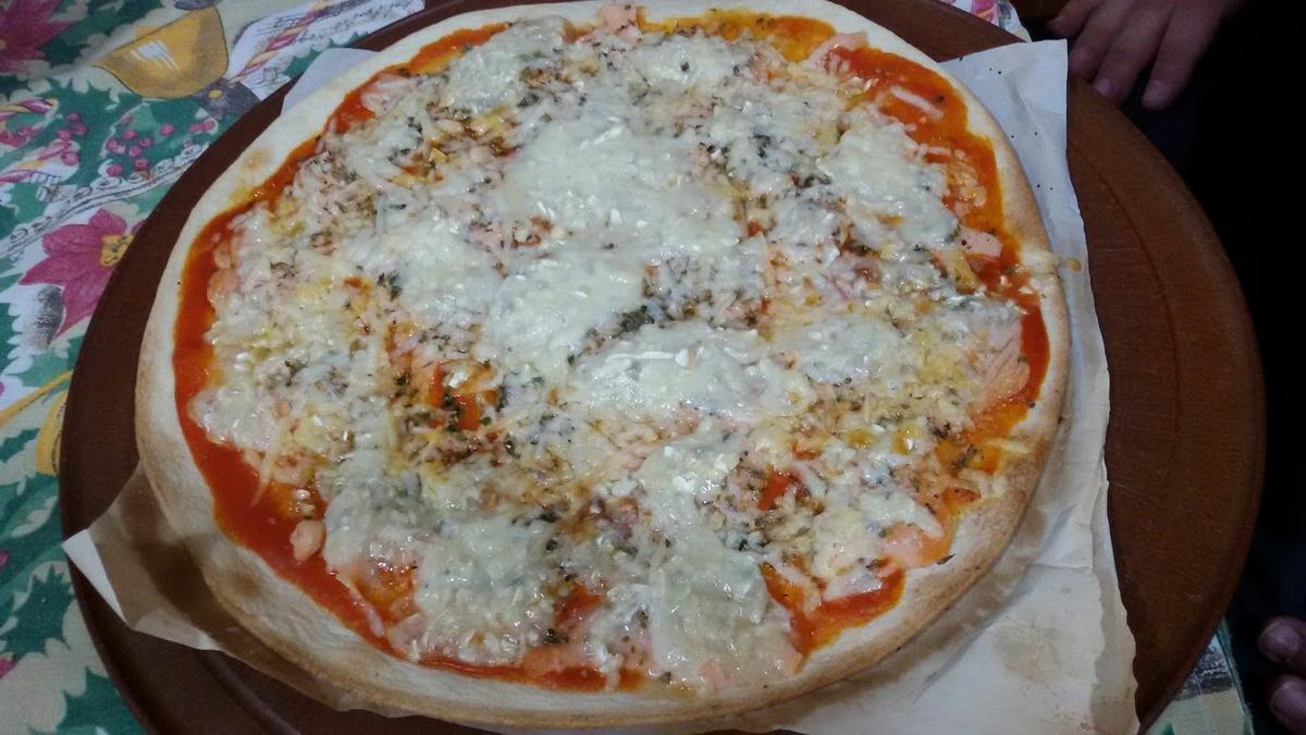 Pizza de salmón