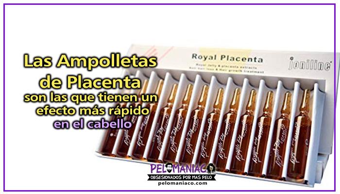 ampolletas de placenta para el cabello