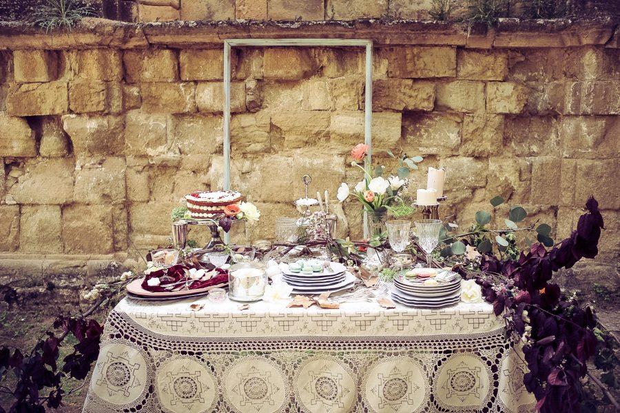 mesa de boda, decoración de mesa, banquete de boda, romántica, texturas, lujo, vintage, decadencia, detalles, deco, vajilla, delicatessen, flor