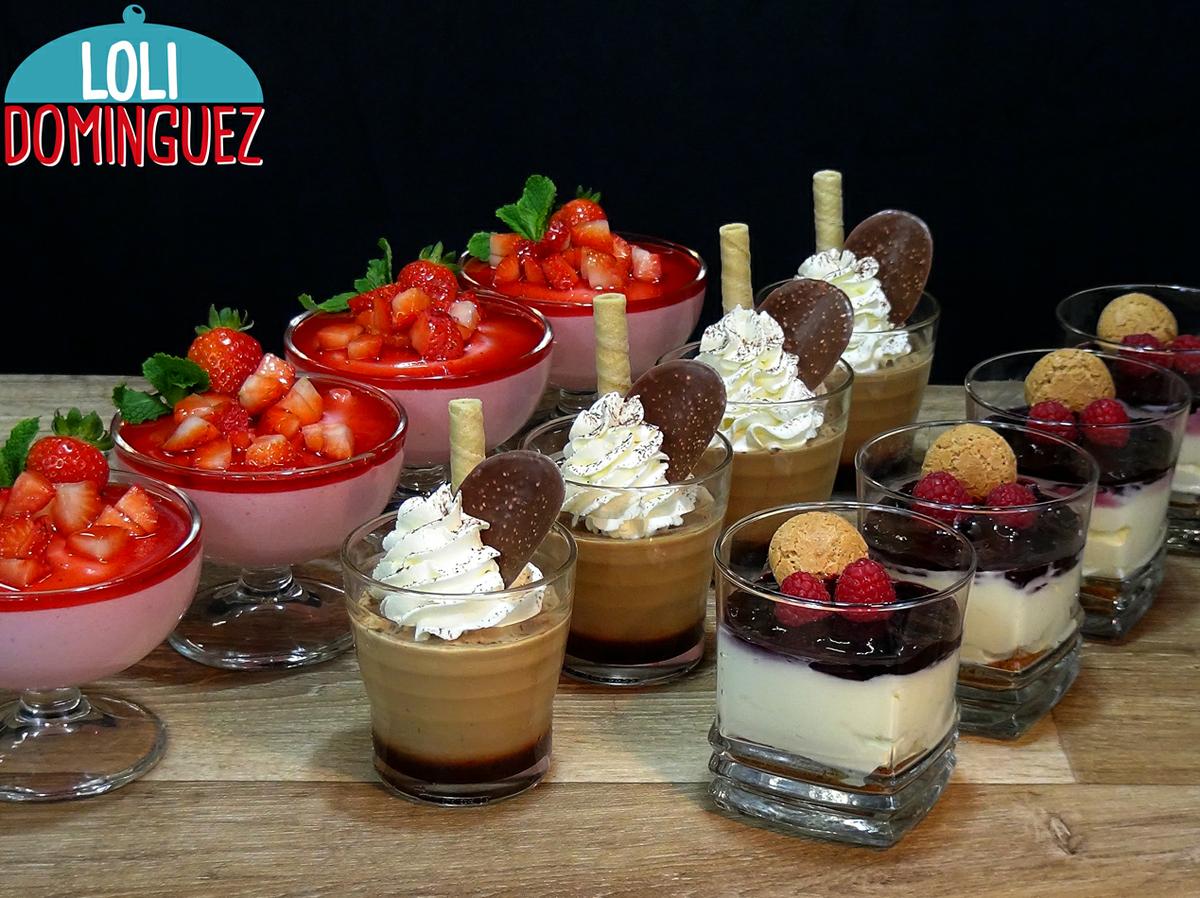 3 POSTRES PARA NAVIDAD RÁPIDOS, FÁCILES Y MUY ECONÓMICOS. Tres sabores independientes y riquísimos que a todos gustaran seguro, una mousse ligera de fresa, unos cremosos de chocolate y una tarta de queso que harán las delicias de toda la familia