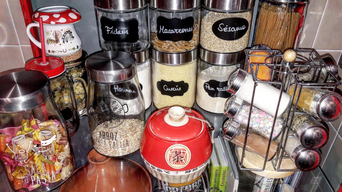 Despensa botes cristal