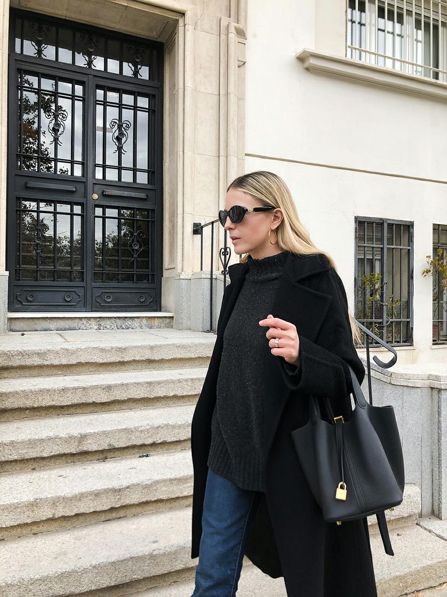 Trini | Max Mara coat Khaite jeans