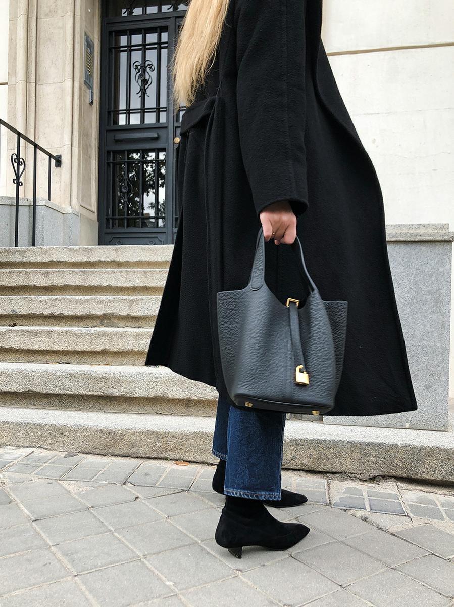 Trini | Max Mara coat Khaite jeans