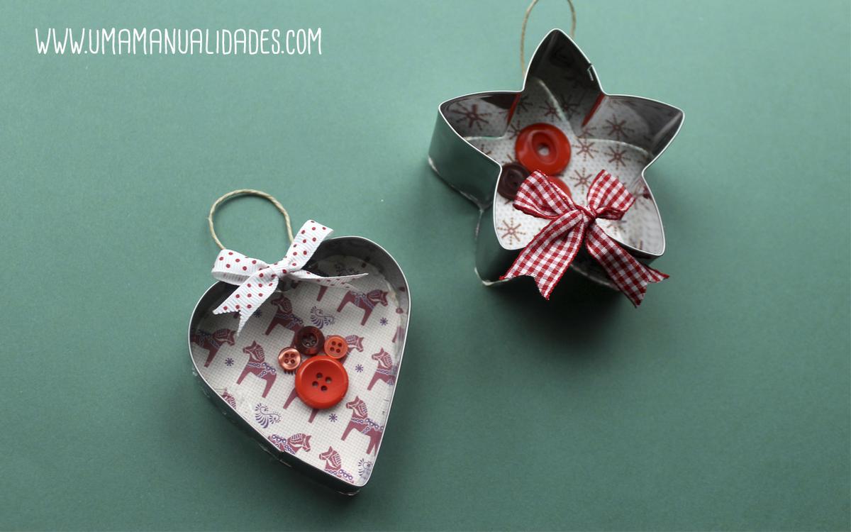 adornos navideños fáciles con material reciclado