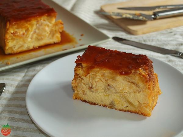 Receta Pudin de manzana