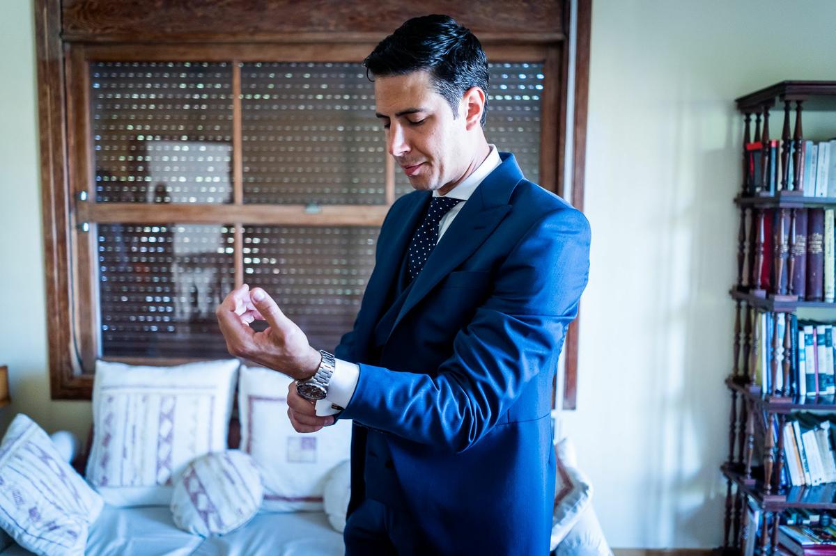 Javi en su boda en Mallorca