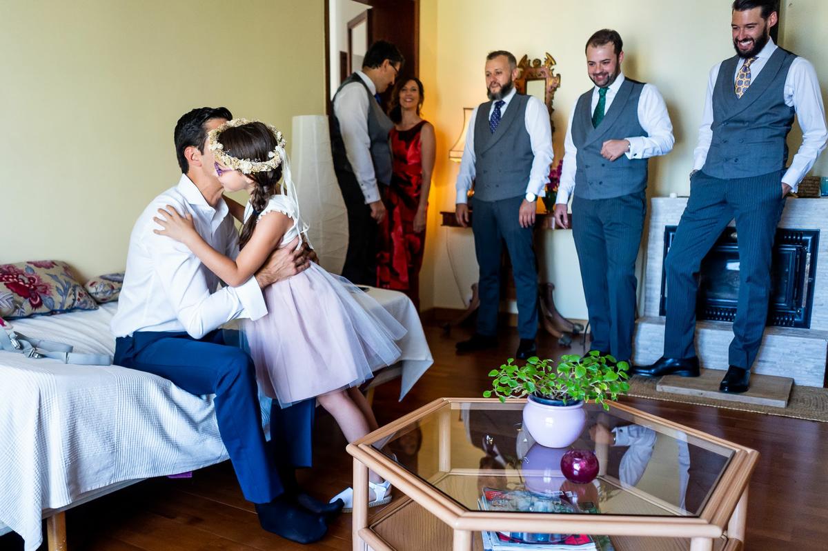 Javi en su boda en Mallorca