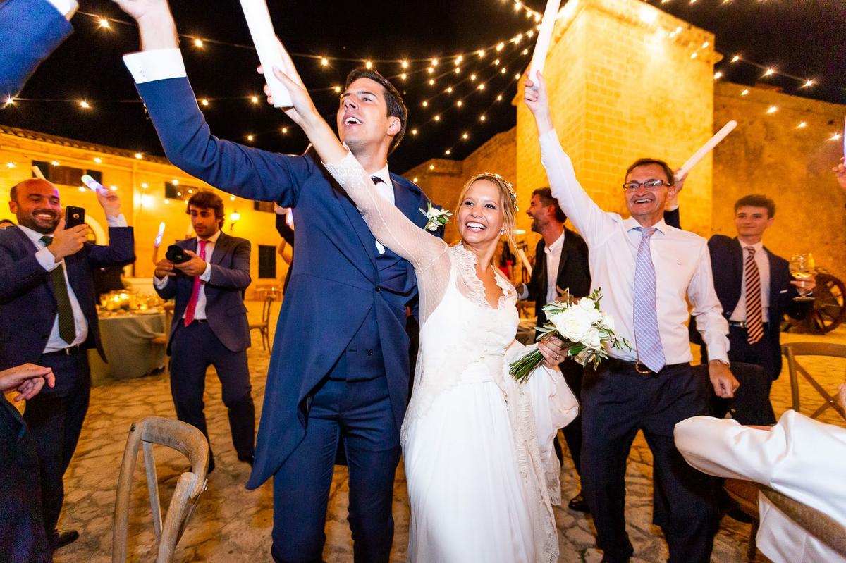 Momento emocionante de la boda