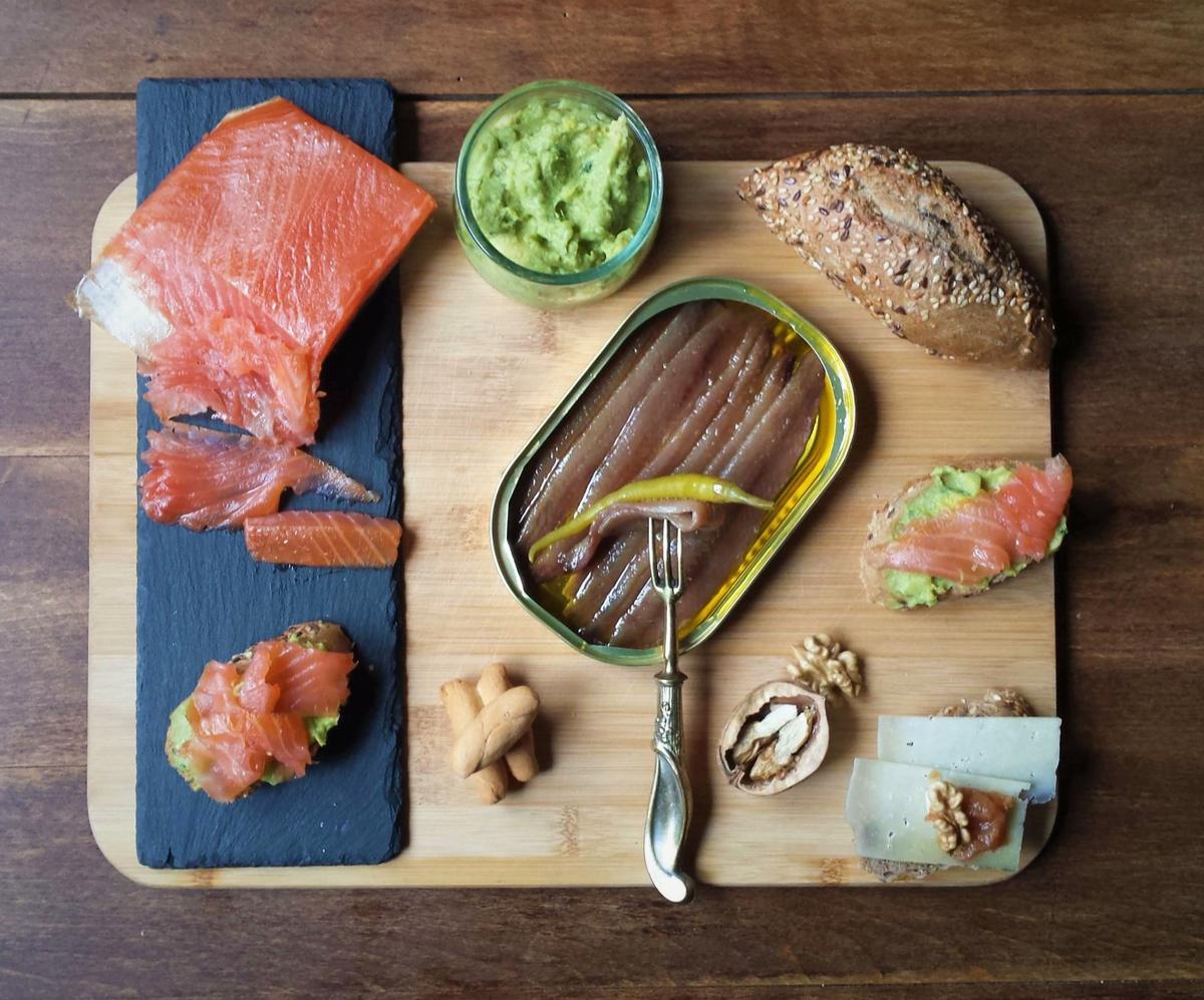 Presentación de los pintxos