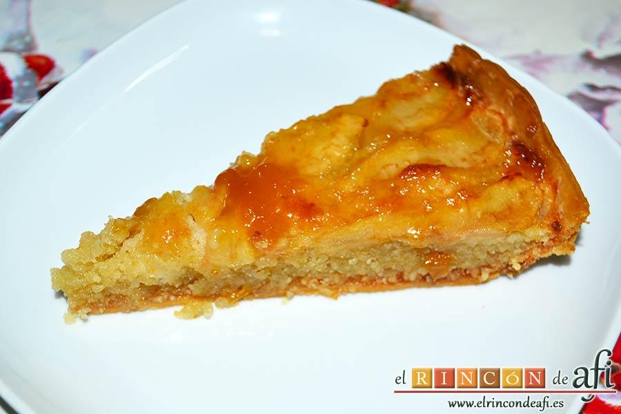 Tarta de pera y crema frangipane, sugerencia de presentación