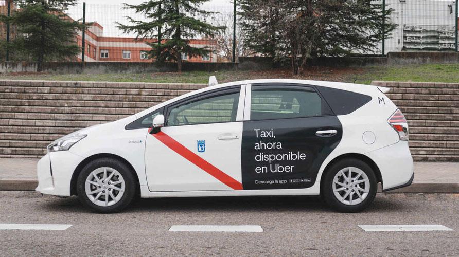 Uber ahora incorpora taxis en Madrid