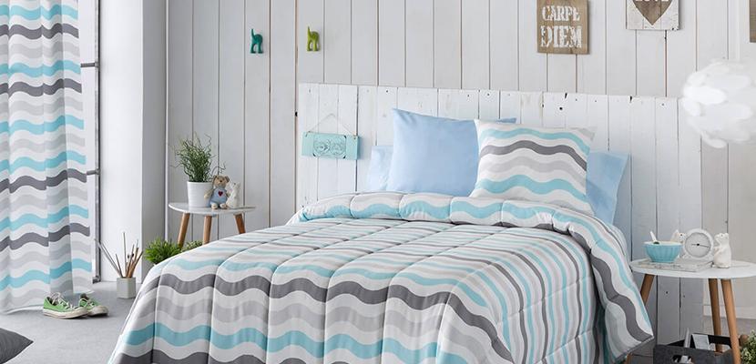 Edredones de colores sobrios