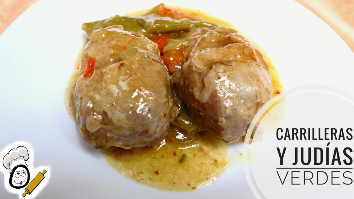 Carrilleras con judías verdes con la Olla GM