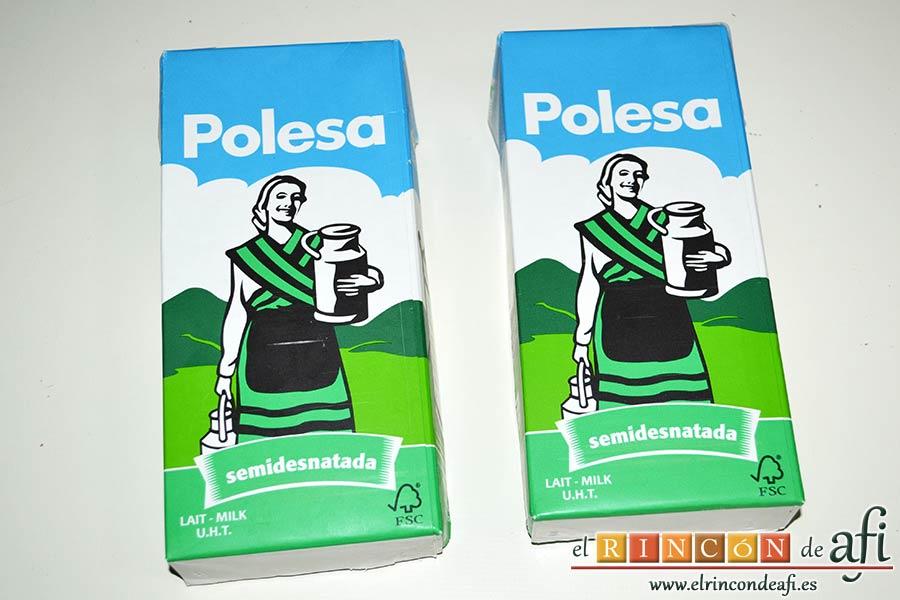 Turrón de chocolate con arroz inflado, cuando esté frío lo tapamos con la otra parte del tetabrik