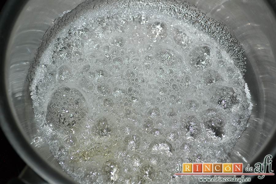 Salsa de mango, dejar cocer