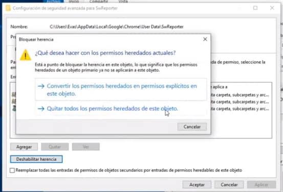 desactivar Software Reporter Tool