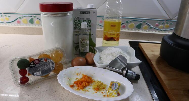 Ingredientes para hacer el roscón de Reyes con Mambo