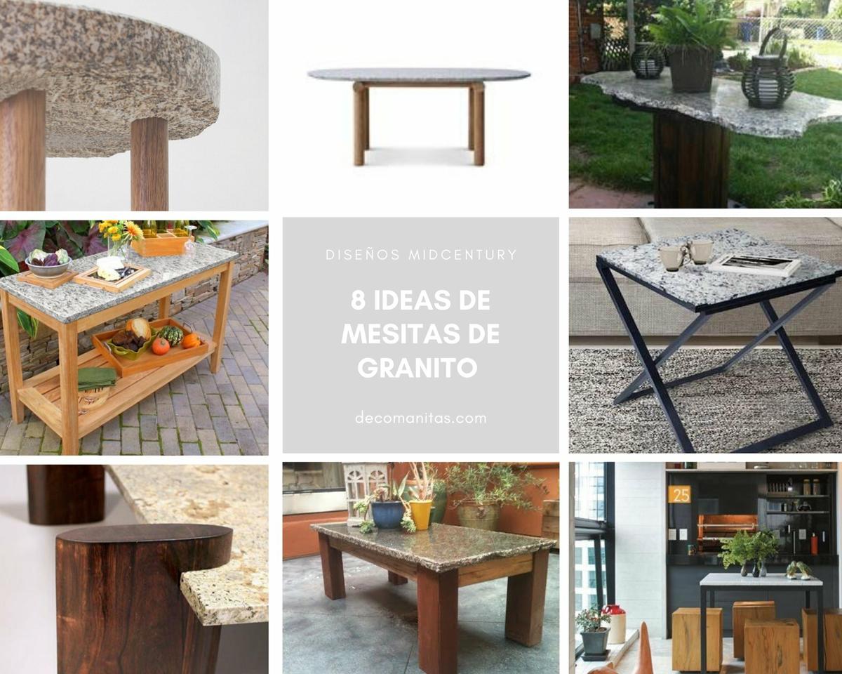 Mesas de granito: 8 ideas de mesas auxiliares, mesas de centro, mesas de cocina de granito...