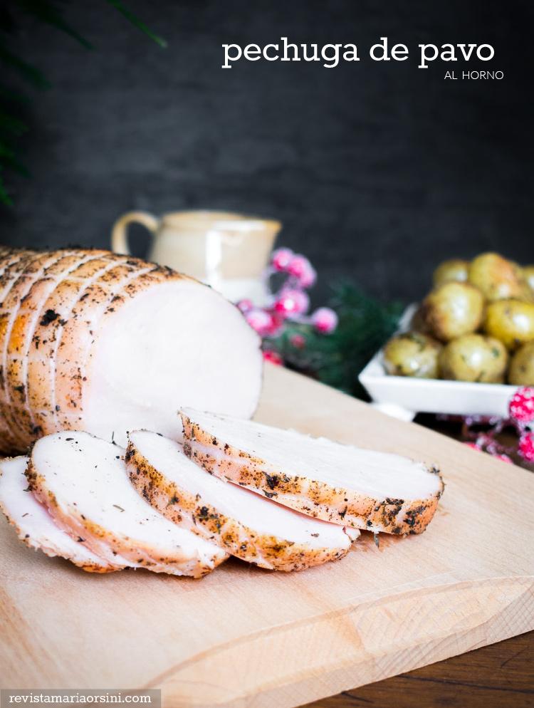 Receta de pechuga de pavo al horno en revista Maria Orsini