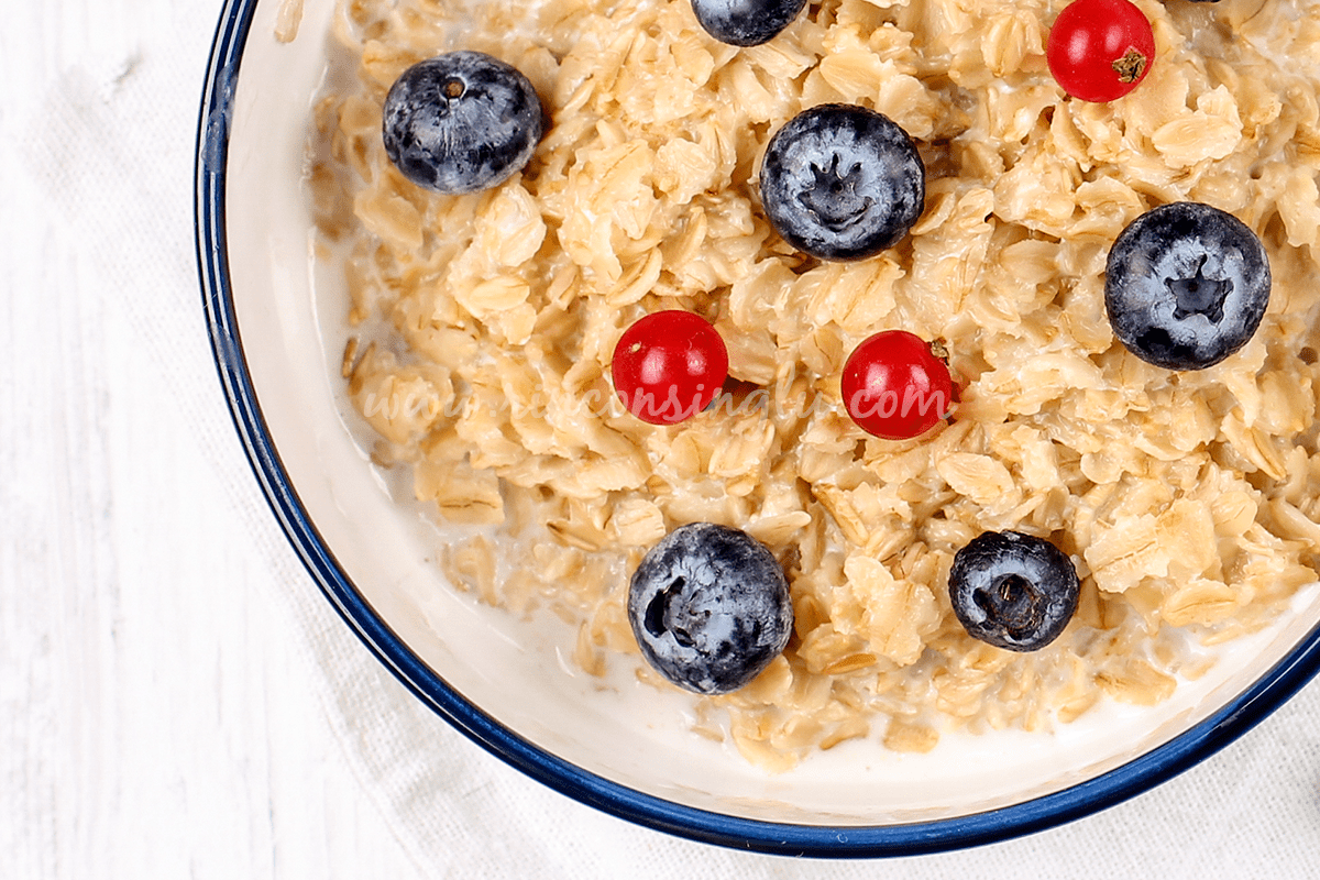 Porridge con copos de avena sin gluten