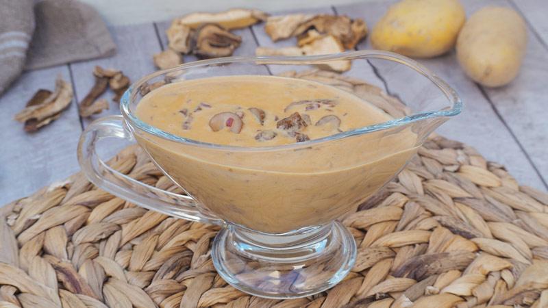 receta de salsa de setas fácil