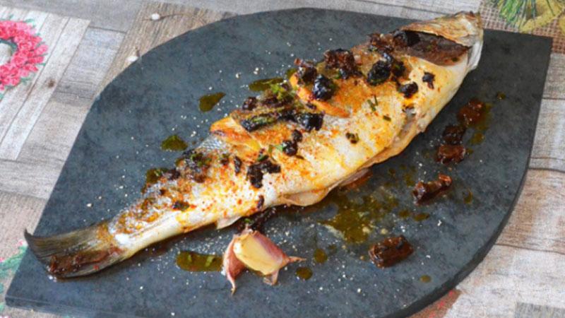 pescado lubina al horno