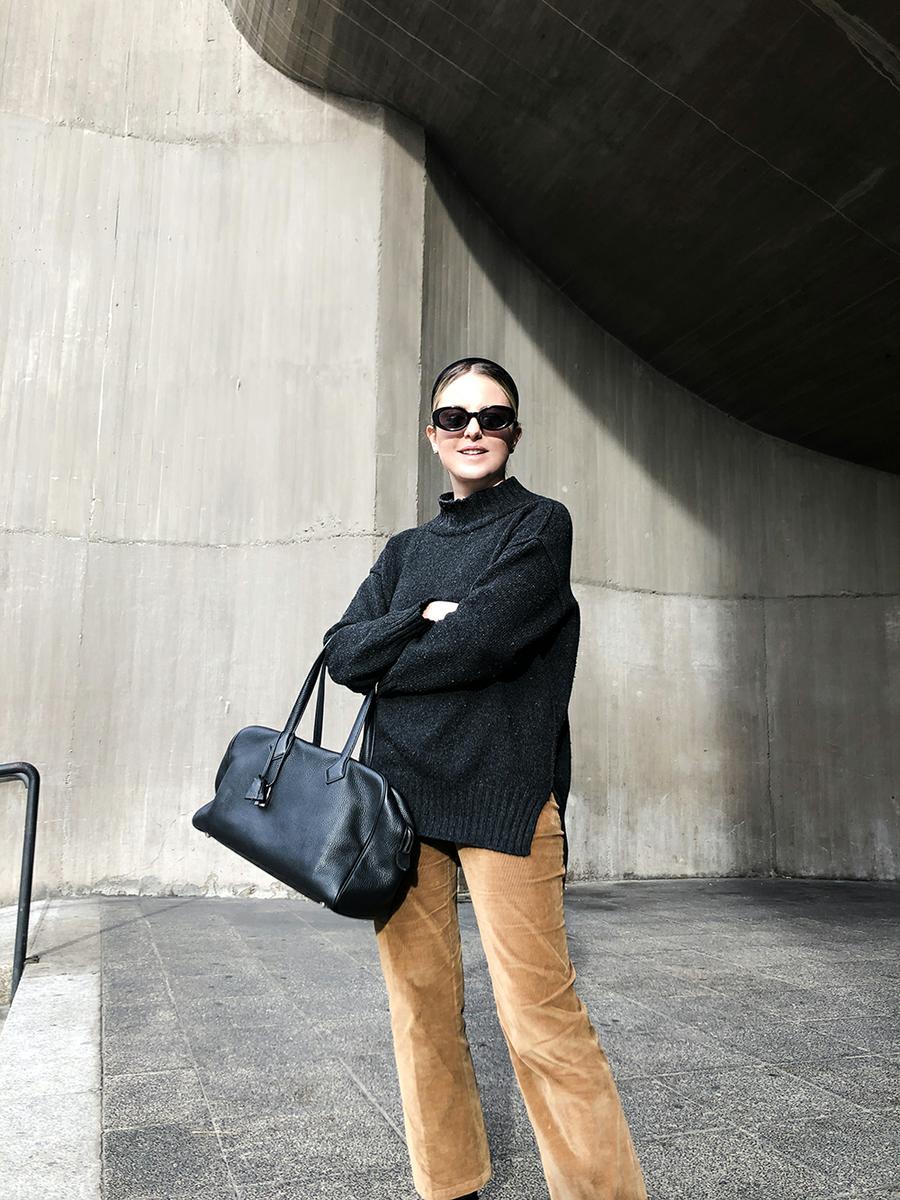 Trini | Prada pants Max Mara sweater