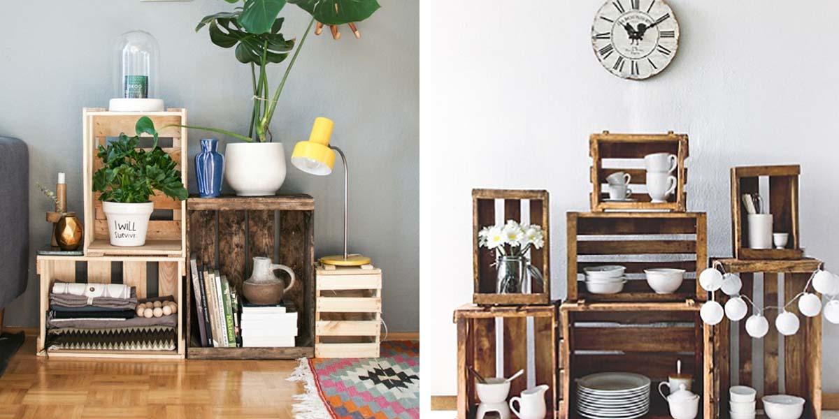 Estanter&iacute;as con cajas