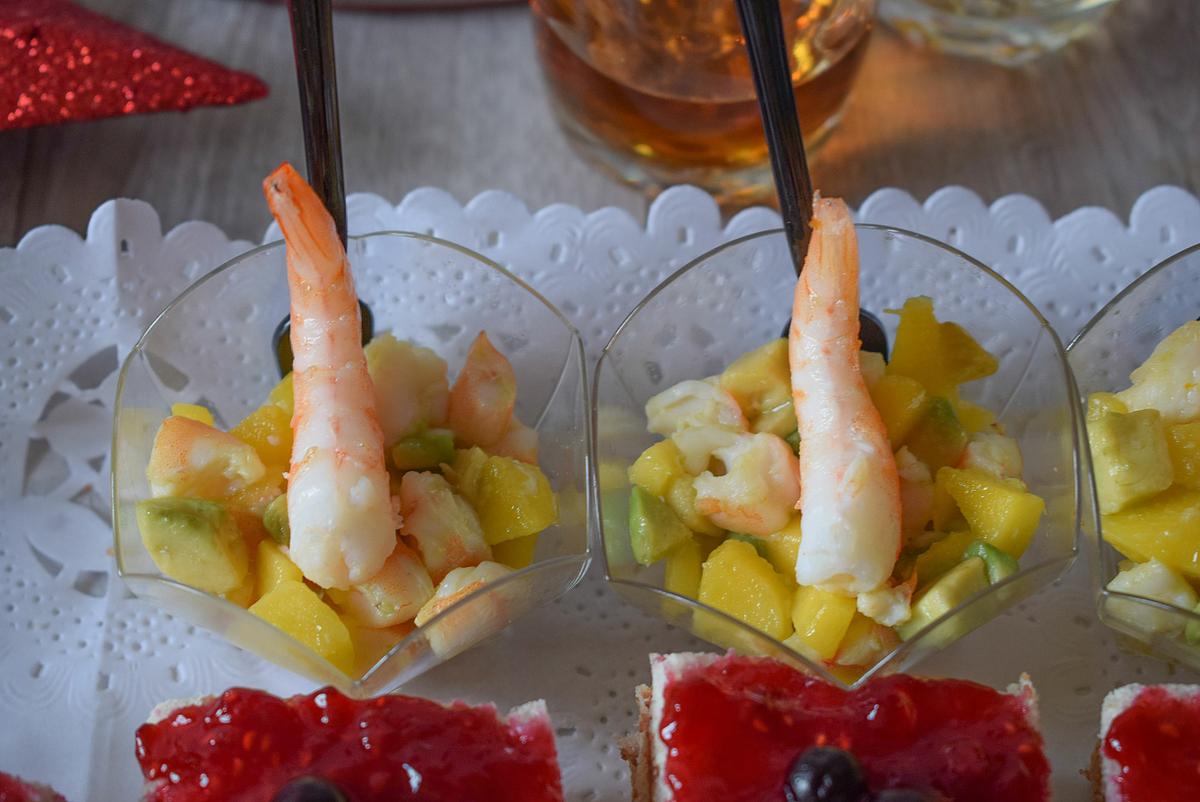 canape de langostinos