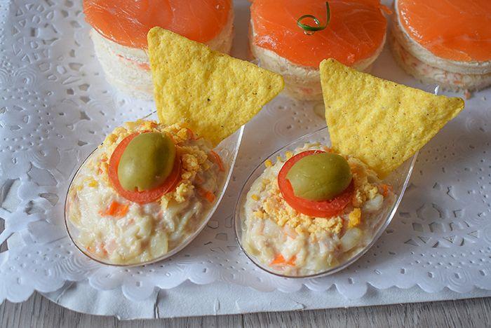 aperitivo de ensaladilla