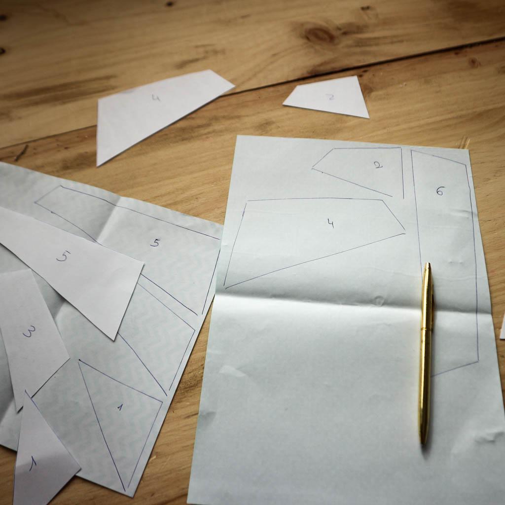 pasa la plantilla a la tela