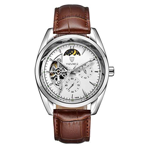 TEVISE 795a Business Style Men Hollow out Reloj de Pulsera mecánico Calendario de Pulsera...