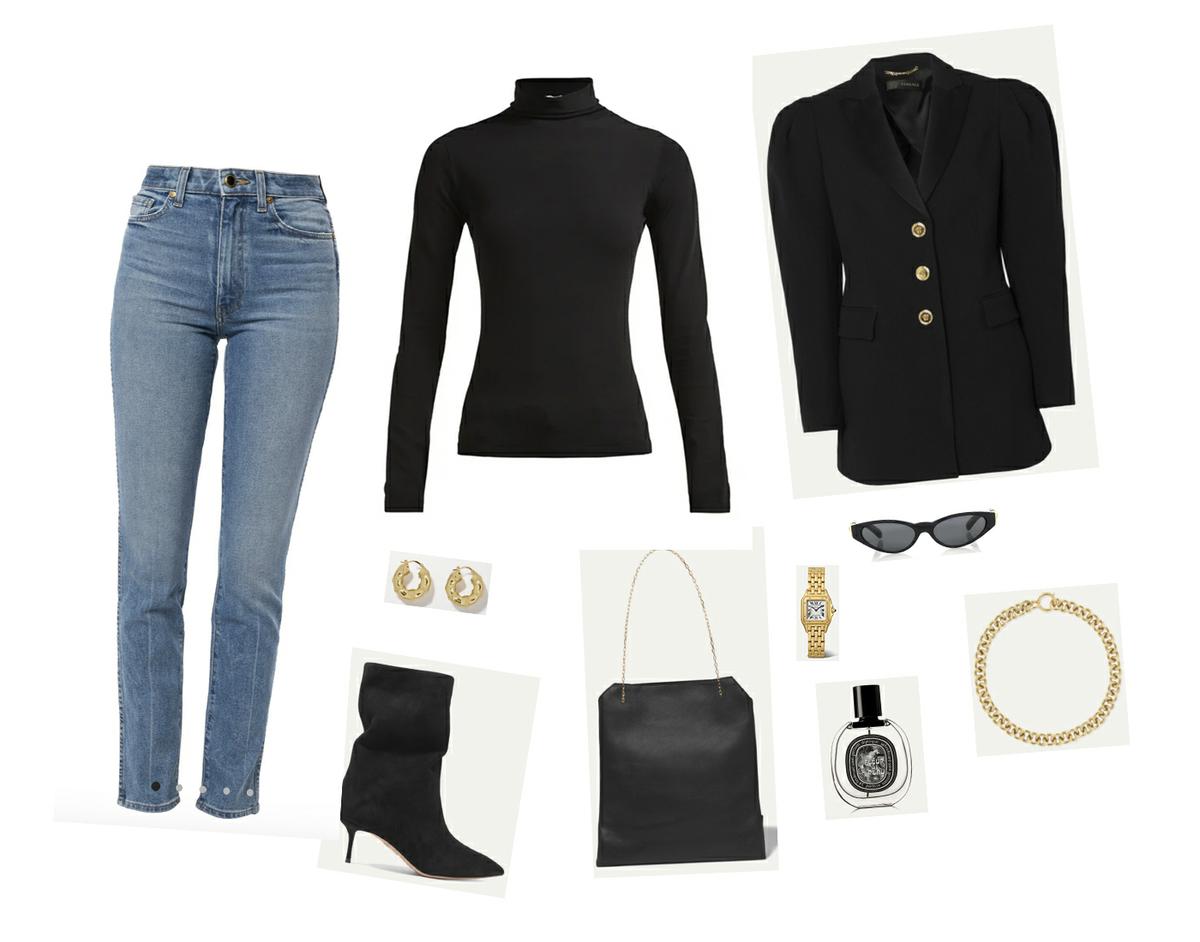Trini | Khaite jeans Versace blazer 