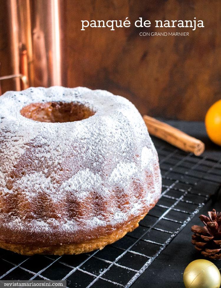 Receta de panqué de naranja en revista Maria Orsini