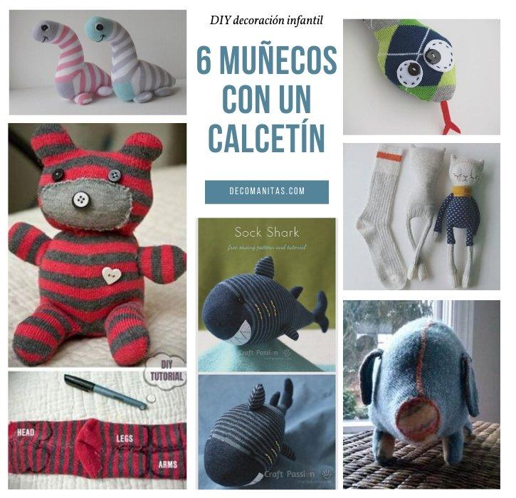 Manualidades con calcetines: preciosos muñecos.