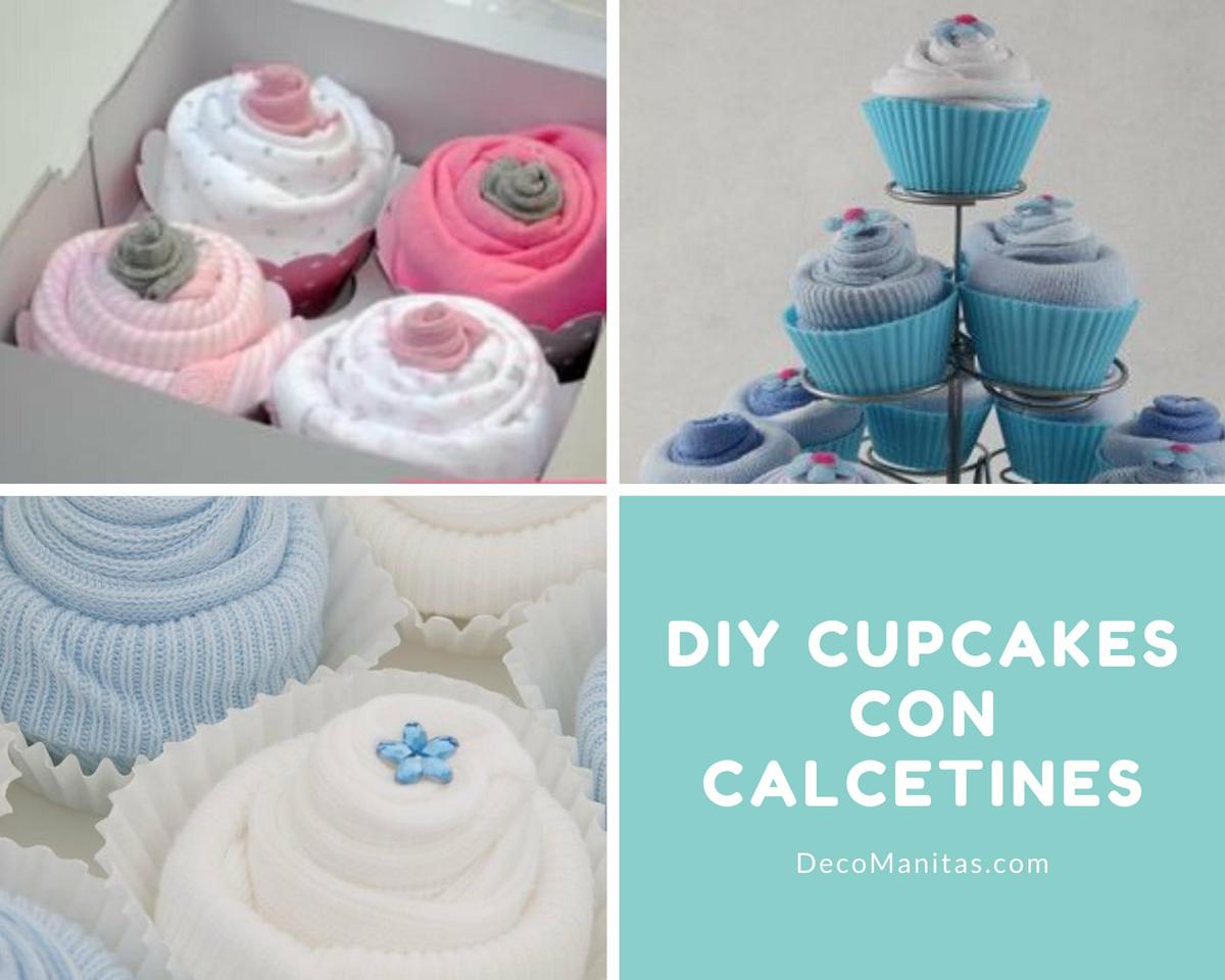 Manualidades con calcetines: cupcakes con leotardos 