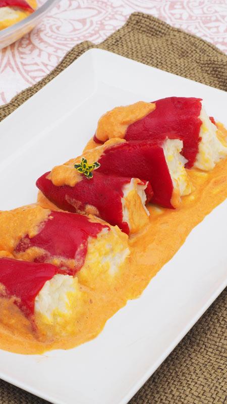 paso a paso pimientos del piquillo rellenos de bacalao receta