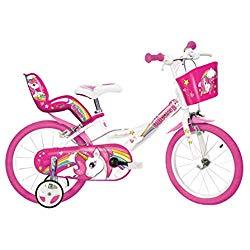 Dino Bikes 164R-UN bicicletta Ciudad 40,6 cm (16") Acero Rosa, Blanco Niñas - Bicicleta (Vertical, Ciudad, 40,6 cm (16"), Acero, Rosa, Blanco, 40,6 cm (16"))