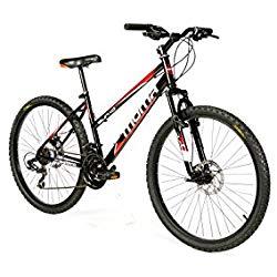 Moma Bikes Bicicleta Montaña SUN 26", SHIMANO 21V. Doble Freno Disco, Susp. Delant.