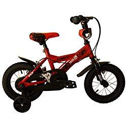 Umit J1250 Bicicleta Infantil, Niños, Rojo/Negro, 12"