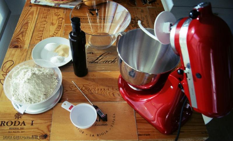 Masa fina para pizza o calzone